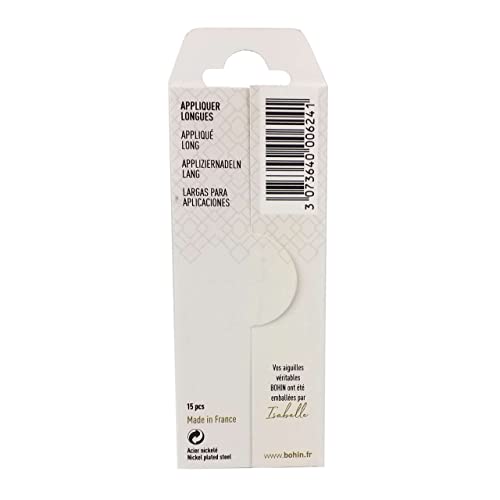 Bohin Bead/Applique Needles, Size 10, 15 Per Package