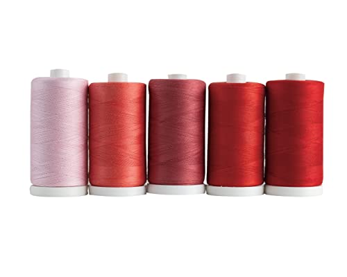 Connecting Threads Pink Assorted 100% Cotton Thread Set - 5 Spools - color: First Blush