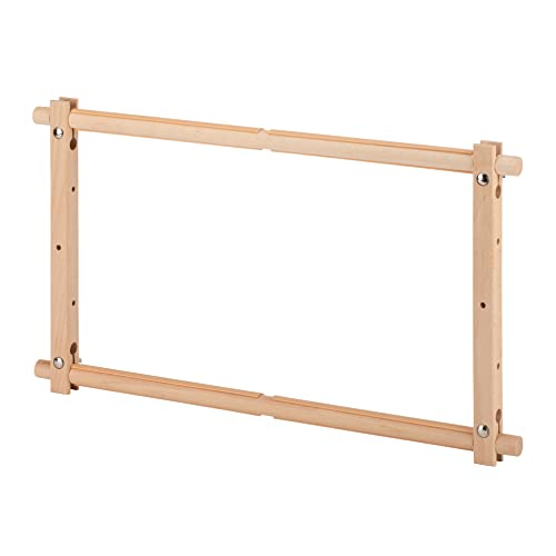 Tahanson Scroll Embroidery Frame - Beech Wood Holder for Quilting, Needlework, Embroidery, Sewing and Crafts - Complete with Cross-Stitch Needle Case