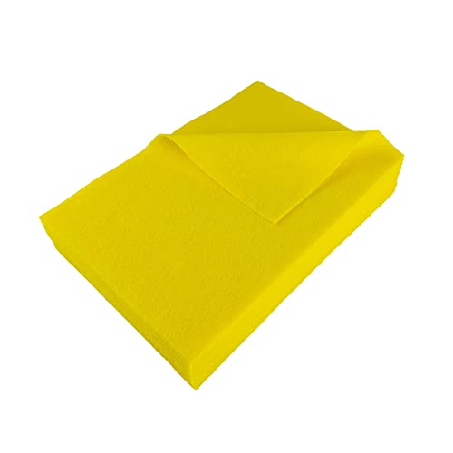 Jtnohx Color Felt Fabric Soft Felt Sheets for Crafts Light Yellow 20Pcs - color: Light Yellow