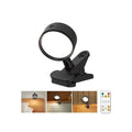 Clip on Light 5000mAh Rechargeable Battery, Clamp Reading Light for Bed - color: Black