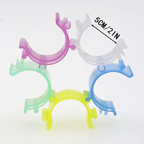 Joyangy 80-Pack Bobbin Clips, Plastic Thread Holder for Embroidery, Clear - color: Clear