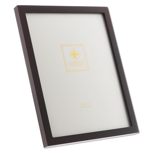 Lawrence Frames 755980 Espresso Wood Picture Frame, 8 by 10-Inch - color: Dark Walnut, size: 8X10