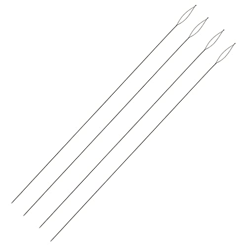 The Beadsmith Basic Elements Collapsible Eye Needles – 5 Inch Long – Flexible Twisted Wire – Large Eye, Easy to Thread – 4 Extra Fine Needles - size: Extra Fine - 5" Long - 4 Needles
