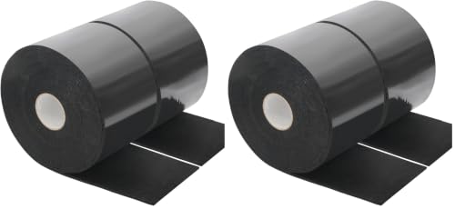 QILIMA Black 2 Rolls Felt Strips with Adhesive Backing, Heavy-Duty Felt Tape DIY for Heavy Furniture Home Improvement,0.2 x 4 Inch x 202 Inch (Pack of 2) - size: 0.2 x 4 Inch x 202 Inch (Pack of 2)