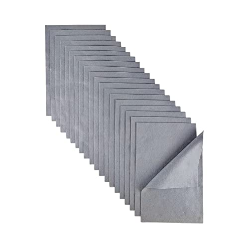 Jtnohx Color Felt Fabric Soft Felt Sheets for Crafts Grey 20Pcs 8"x12" - color: Grey