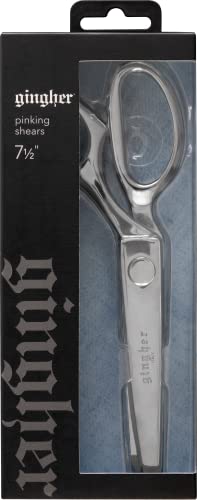 Gingher 7.5" Pinking Shears for Fabric Cutting, Zig Zag Scissor Blades - style: 7.5" Pinking