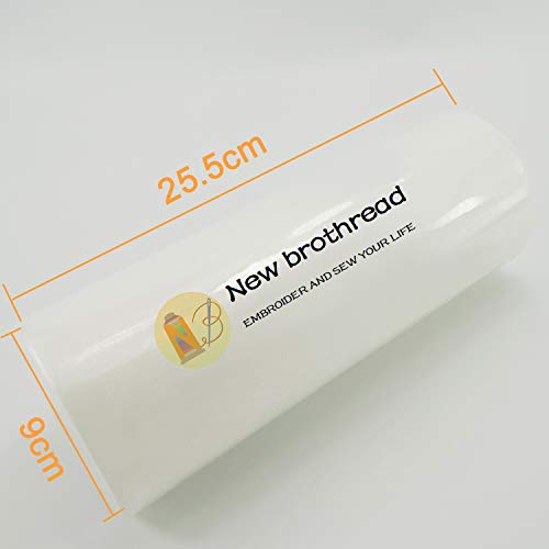 New brothread 10" x 25 Yd Roll Wash Away Embroidery Stabilizer - size: 10" x 25Yd/roll