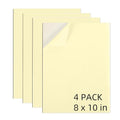AXELIP Self Stick Mounting Board 8 X 10 inch 2mm Thickness, for Cross Stitch, Photo Frame Backing （4 Pack） - size: 8 x 10 in