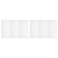 MECCANIXITY Plastic Mesh Canvas Sheet 50x33cm/20x13inch White Blank Canvas Rectangle 4mm Hole for Embroidery Needlepoint, Knit Crochet Mesh, Pack of 2 - color: White, size: 20x13inch