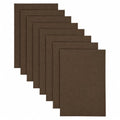 Jtnohx Stiff Felt, 2mm Thick Felt Sheets for Crafts, 8"x12" Hard Felt Fabric Squares 8Pcs for DIY Projects (Dark Brown) - color: Dark Brown