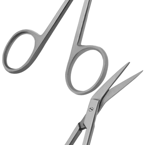 Iris Scissors 4.50" Str/Cud/Angled TC Tungsten Carbide, Supercut O.R. Grade (O.R. Grade Angled) - style: O.R. Grade Angled