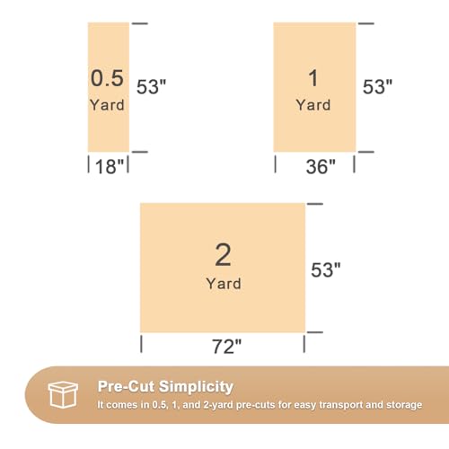 0.5 Yard Natural 55% Linen 45% Rayon Fabric by The Yard, 5.6 oz - color: Natural, size: 0.5 Yard