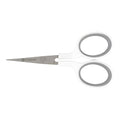 Westcott 4" Embroidery Scissors with Curved Titanium-Bonded Blades for Flush Trimming, Crafting, Sewing & More (White/Gray) - size: 1 Count (Pack of 1), style: 4" Embroidery Scissors