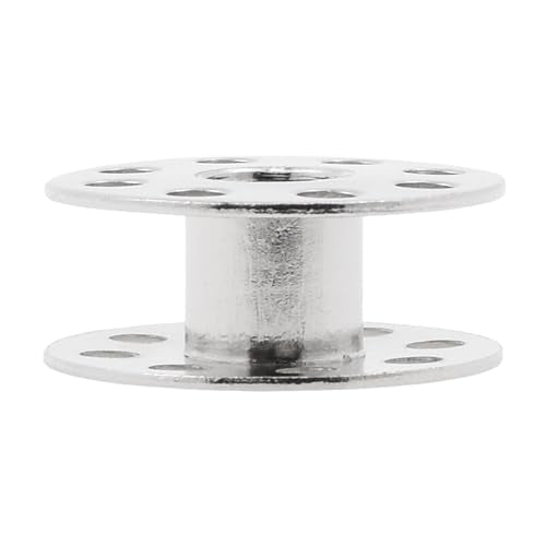 Mandala Crafts Empty SA155 Bobbins for Brother Sewing Machine, 36 Metal Class Size L Bobbins Compatible with Singer, Kenmore, Bernina, Janome, Elna - color: Silver, size: Size L 36 Rolls