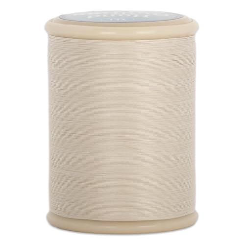 YLI Hand Quilting Thread - 100% Egyptian Cotton, Glazed, Strong & Tangle-Free, 500 yd. Spool - Natural - color: Natural
