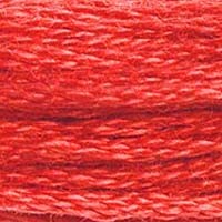 DMC 117-349 Mouline Stranded Cotton Six Strand Embroidery Floss Thread, Dark Coral, 8.7-Yard - color: Dark Coral, size: 8.7 yards