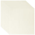 12 PCS Embroidery Fabric Squares Cotton Cloth Beige 6 x 6 Inch - color: Beige, size: 6 x 6 Inch