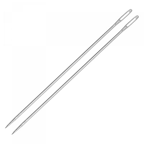 uxcell Long Straight Sewing Needles Embroidery Beading Needles Stainless Steel 5.91 Inch 20Pcs - size: 5.91 inch