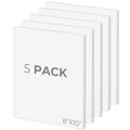 Mat Board Center 8x10 White Foam Boards Pack of 5, 1/8" Thick - size: 8x10