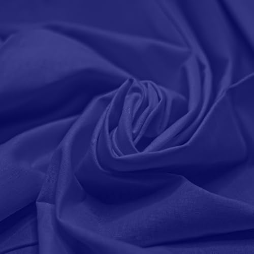 10 Pieces 18 x 21 Inches Cotton Fabric Precut Quilting Fabric Bundles Solid Colors Layer Cakes Quilt Material for DIY Craft Sewing Embroidery (Royal Bule) - color: Royal Blue
