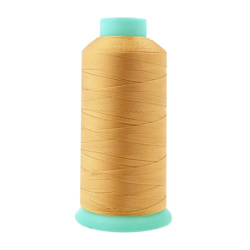 Mandala Crafts Size 69 210D T70 Blonde Bonded Nylon Thread, 1500 YDs - color: Blonde, size: T70 #69 210D/3 1500 Yards