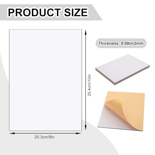 5 Pcs Self Stick Mounting Board for Cross Stitch, 8 X 10 inch - size: 8 x 10 Inch