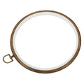 MECCANIXITY Embroidery Hoop Frame 8 Inch Round Imitated Wood Circle Cross-Stitch Ring for Art Craft Sewing Ornament, Pack of 2 - size: 8"