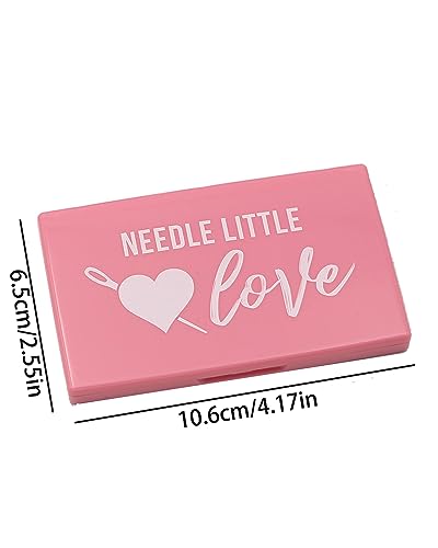 Needle Storage Case, Rectangle Needle Keeper Cross Stitch Manual DIY Sewing Stitching Pin Storage Box Plastic Cross Stitch Sewing Knitting Pin Organizer Container Tool