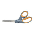 Westcott 8" Bent Craft Scissors with Titanium-Bonded Blades for Heavy-Duty Use (Yellow/Gray) - style: 8" All Purpose "Bent"