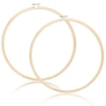 2 Pack Embroidery Hoops, 12 Inch Round Embroidery Hoops, Natural Wood Cross Stitch Hoop with Adjustable Screw for Friendly Embroidery, Cross Stitch, Craft & Beginner, and DIY Decoration - style: 12 Inch