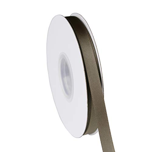 ITIsparkle 3/8" Inch Double Faced Satin Ribbon 50 Yards-Roll Set for Gift Wrapping Scrap Books Party Favor Hair Braids Baby Shower Decoration Floral Arrangement Craft Supplies, Dark Olive Ribbon - color: Dark Olive