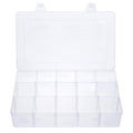 Gospire 15 Large Grids Clear Plastic Box Organizer with Removable Dividers - color: Clear-15 Grids