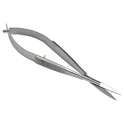 HTS 144S7 4.5" Straight Stainless Steel Squeeze Scissors - size: 144S7 Straight