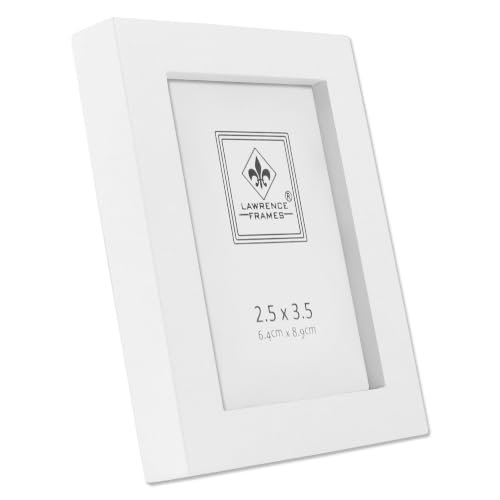 Lawrence Frames White Wood Picture Frame, Gallery Collection, 2 by 3-Inch, 2.5x3.5 - color: White, size: 2.5x3.5