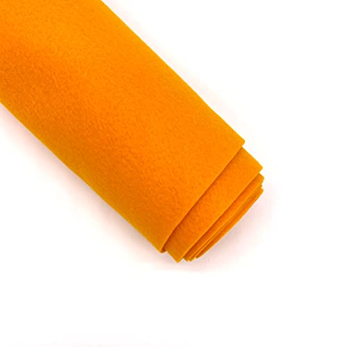 Ice Fabrics Craft Felt Fabric by The Yard - 72" Wide & 1.6mm Thick Acrylic Felt - Soft and Durable Dk. Mango Fabric for DIY Arts & Crafts, Decorations and More - 1 Yard Dk. Mango - color: Dk. Mango, size: 1 Yard