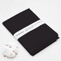 Black Cotton Fabric 2 Yards, 100% Natural Cotton Poplin Fabric by The Yard, 59 Inches Wide Lining Fabric for Sewing Apparel Cloth Hard-Wearing & High-Density Embroidery Quilting, Sewing Material - color: Black, size: 2Y