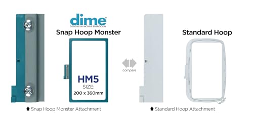Snap Hoop Monster for Husqvarna Viking/Pfaff (200 x 360mm)