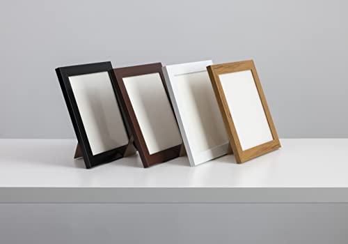 Ebherys 9.5x9.5 Embroidery Frame 3PCS a Pack for Embroidery Pieces Display, Sleek & Classic, Fabulous Black,White , Brown for Chosen, Metal Tabs, Table Top Easel SquareShape ,No Glass (White 3PCS) - color: White 3PCS