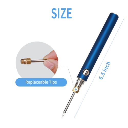Gordepy Rechargeable Thread Zapper Tool USB-C Fast Charging Blue - color: Bue