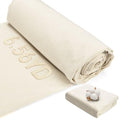 HFKPJRT 100% Cotton Fabric by The Yard, 63 Inch x 6.56 Yards Unbleached Natural Muslin Fabric, Linen Muslim Fabric Draping Cloth for Sewing, Quilting, Embroidery, Garments, Apparel & Craft Projects