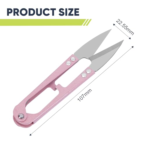 UCEC 9Pk Thread Snips Sewing Scissors, 4.2 Inch Yarn Snips for Knitting DIY - color: 9pack Pink+orange+black