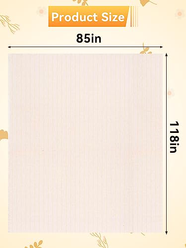 85×118in Durable Yet Forgiving Overlocking Tufting Cloth with Marked Line - size: 118 × 85 inch