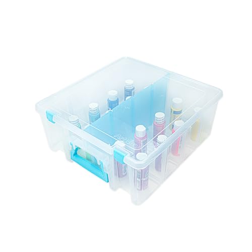 ArtBin Super Satchel Double Deep Compartment Box - Art Storage with 8 Removable Compartments, Smart Closure for Craft Supplies