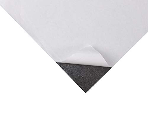 Mandala Crafts 9X12 20 Black Self Adhesive Felt Sheets with Sticky Backing - color: Black