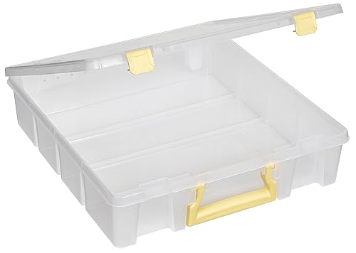ArtBin Super Satchel 1-Compartment Craft Storage Box, Yellow Latches - color: Yellow, size: 1 Pack
