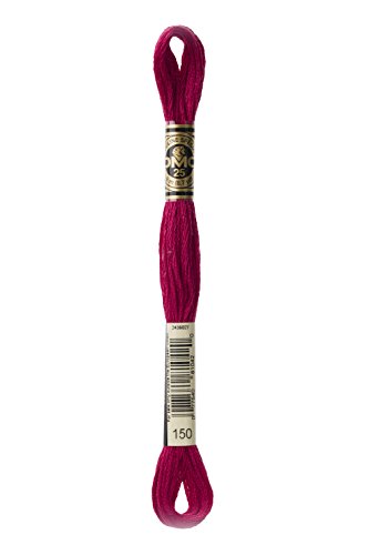 DMC 117-150 Mouline Stranded Cotton Six Strand Embroidery Floss Thread, Dark Dusty Rose, 8.7-Yard