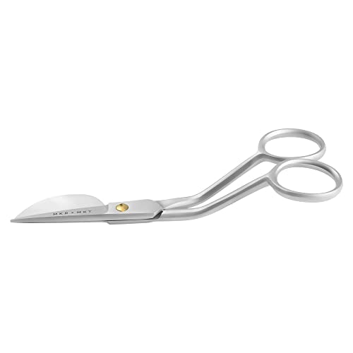 Duckbill Scissors for Applique & Embroidery - Double Curved, 6", Brushed - color: Brushed