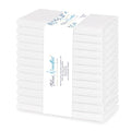 Blue Needles Solid Cloth Napkins 100% Cotton Set of 12-18 x 18 Inches - color: White, size: 18" x 18" (Set of 12)