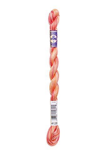 DMC 415 5-4120 Color Variations Pearl Cotton Thread, Size 5, 27-Yard, Tropical Sunset - color: Tropical Sunset